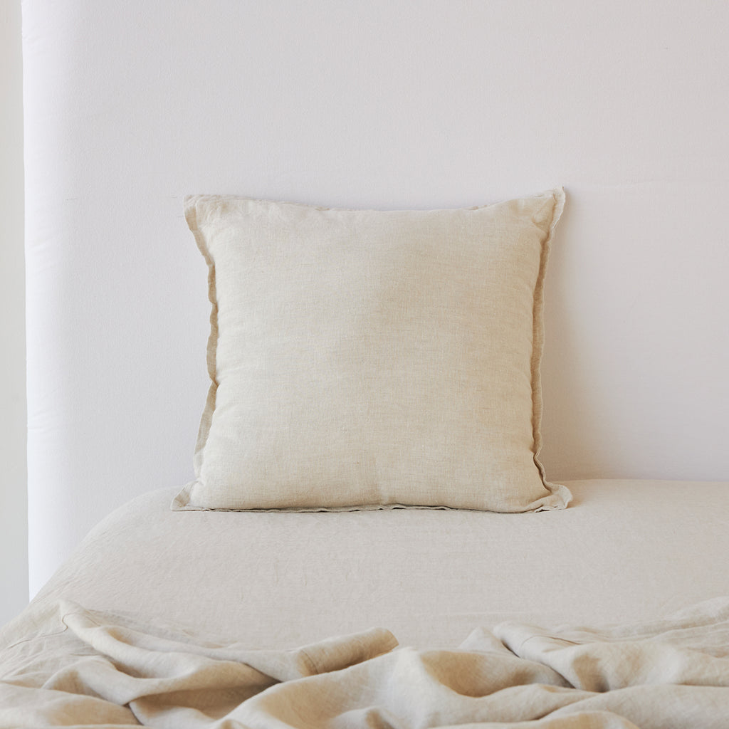 Pure Linen Cushion Cover - Natural  CLEARANCE