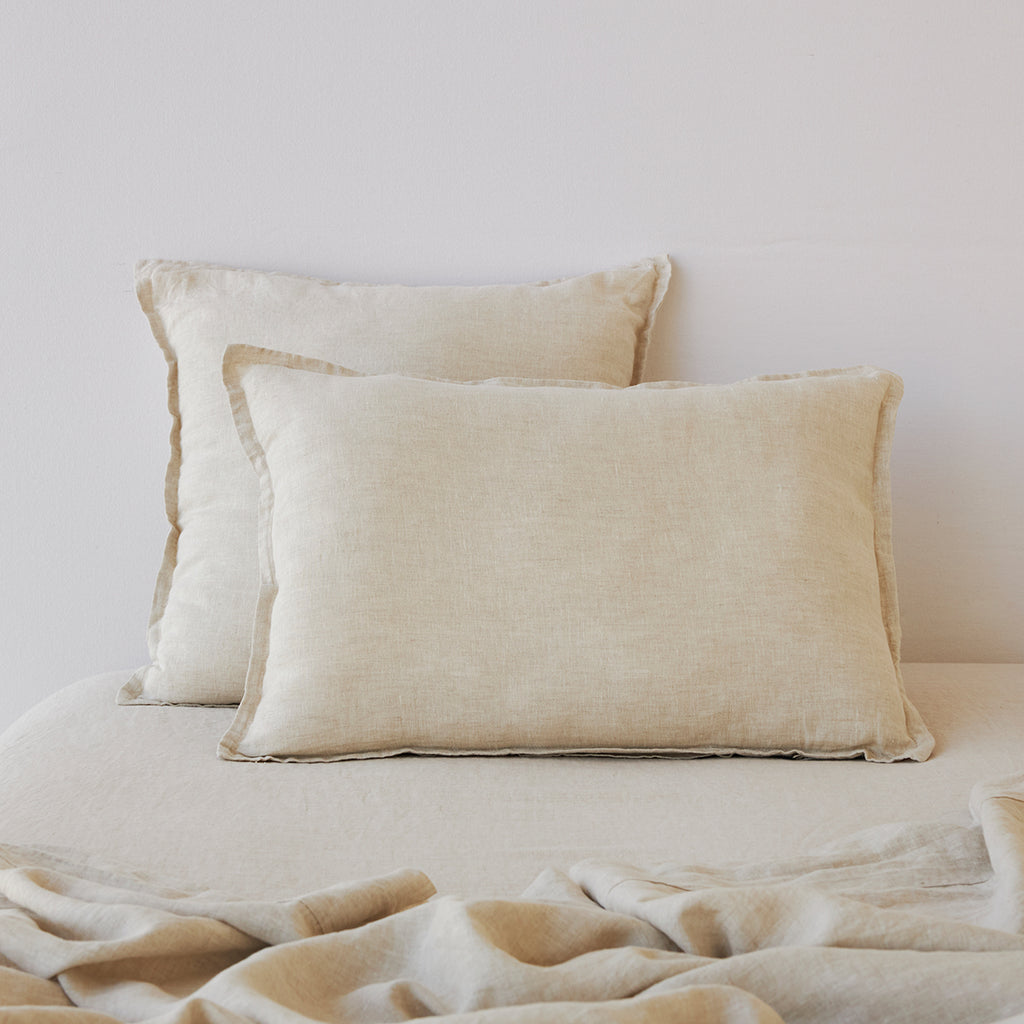 Pure Linen Cushion Cover - Natural  CLEARANCE