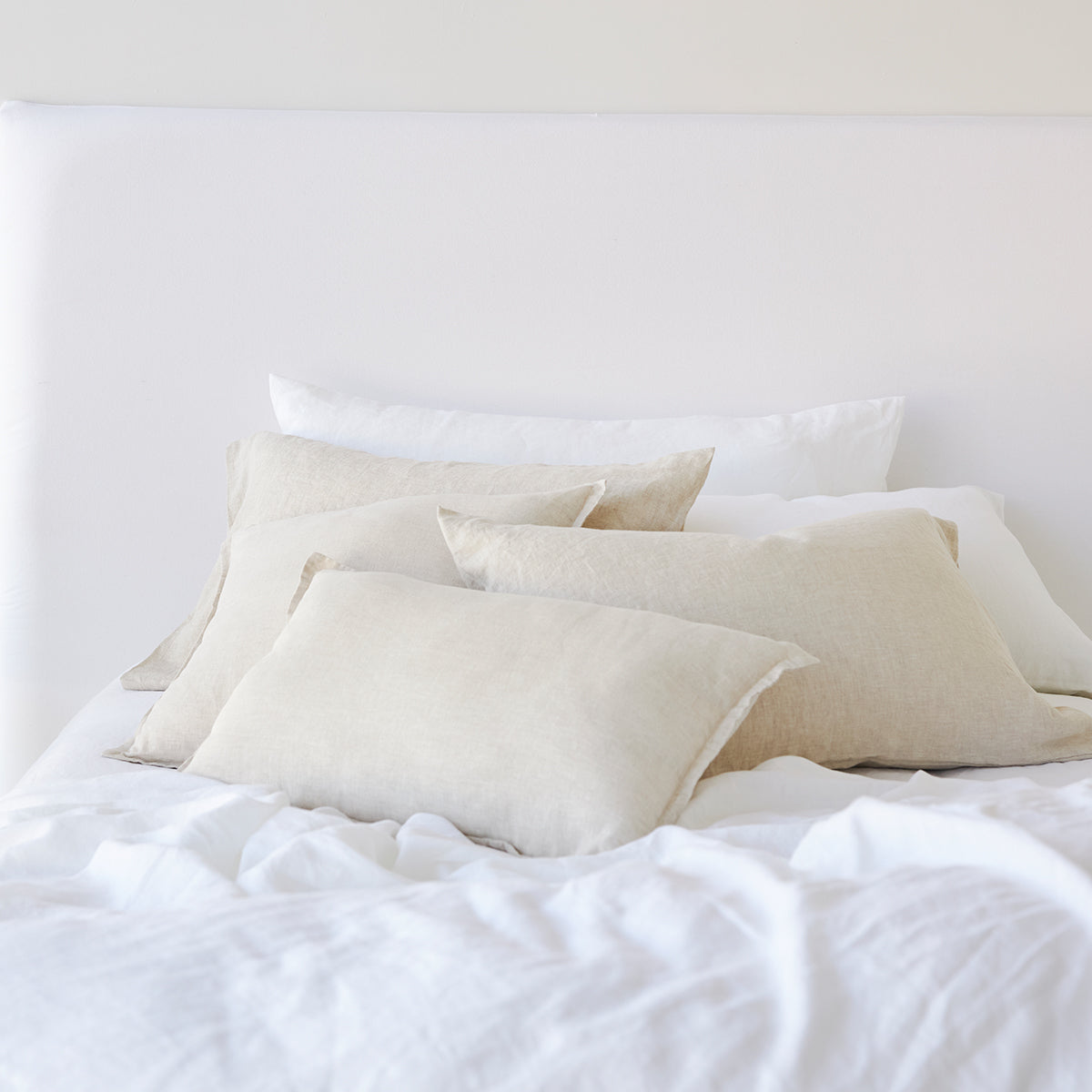 Pure Linen King Pillowcase Each - Natural