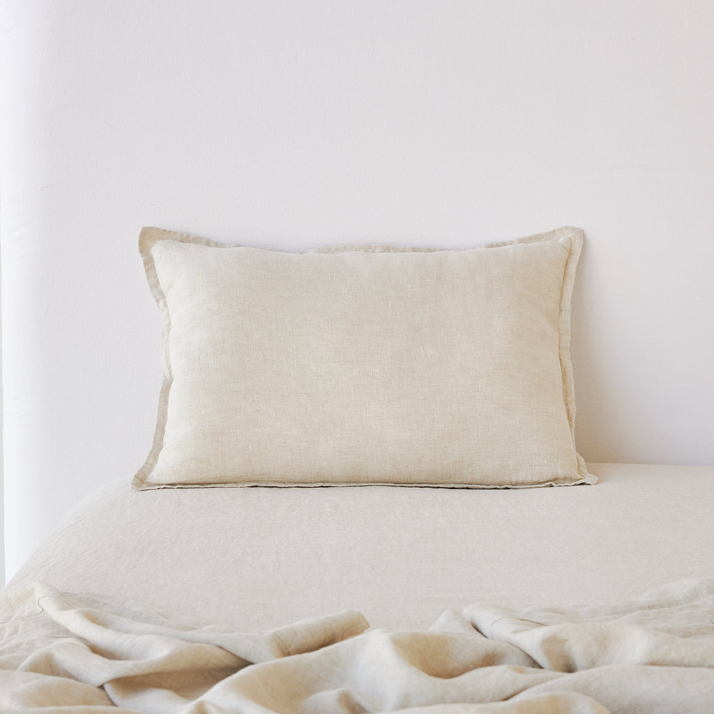 Pure Linen Cushion Cover - Natural  CLEARANCE