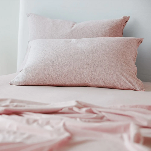 Cotton Jersey Pillowcase Pair - Cameo