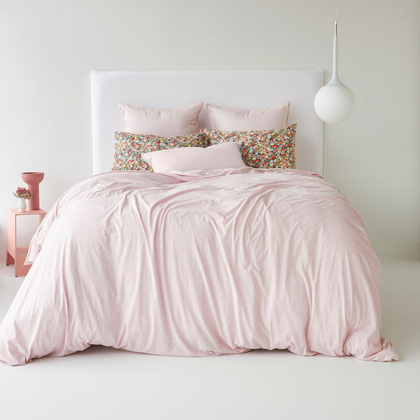 Cotton Jersey Pillowcase Pair - Cameo