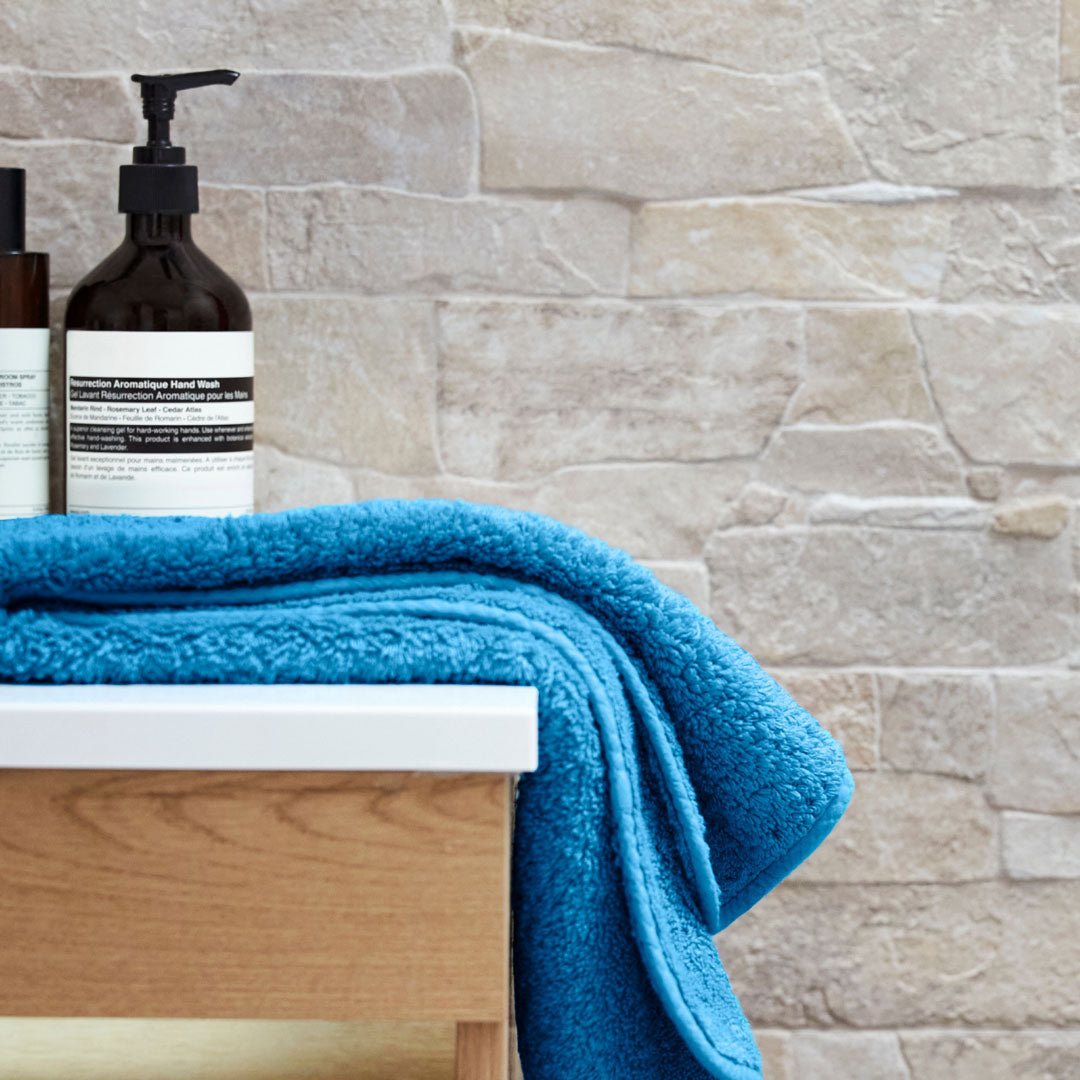 Super Pile Cotton Towel - Cyan