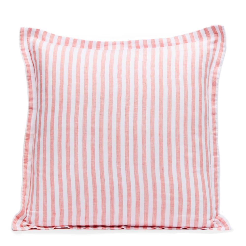Linen Stripes Cushion Cover - Black  CLEARANCE