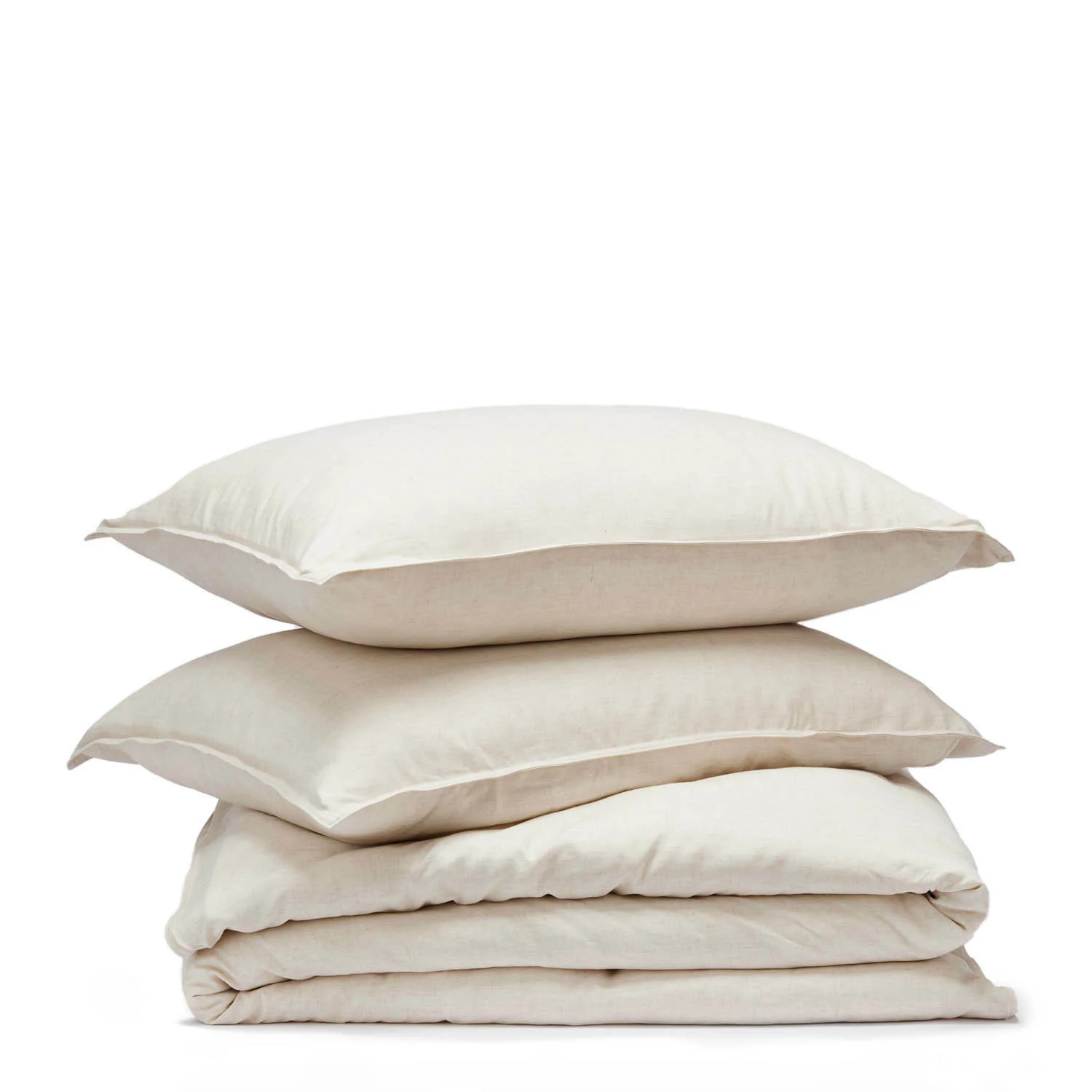 Bamboo Linen Duvet Cover Set - Natural