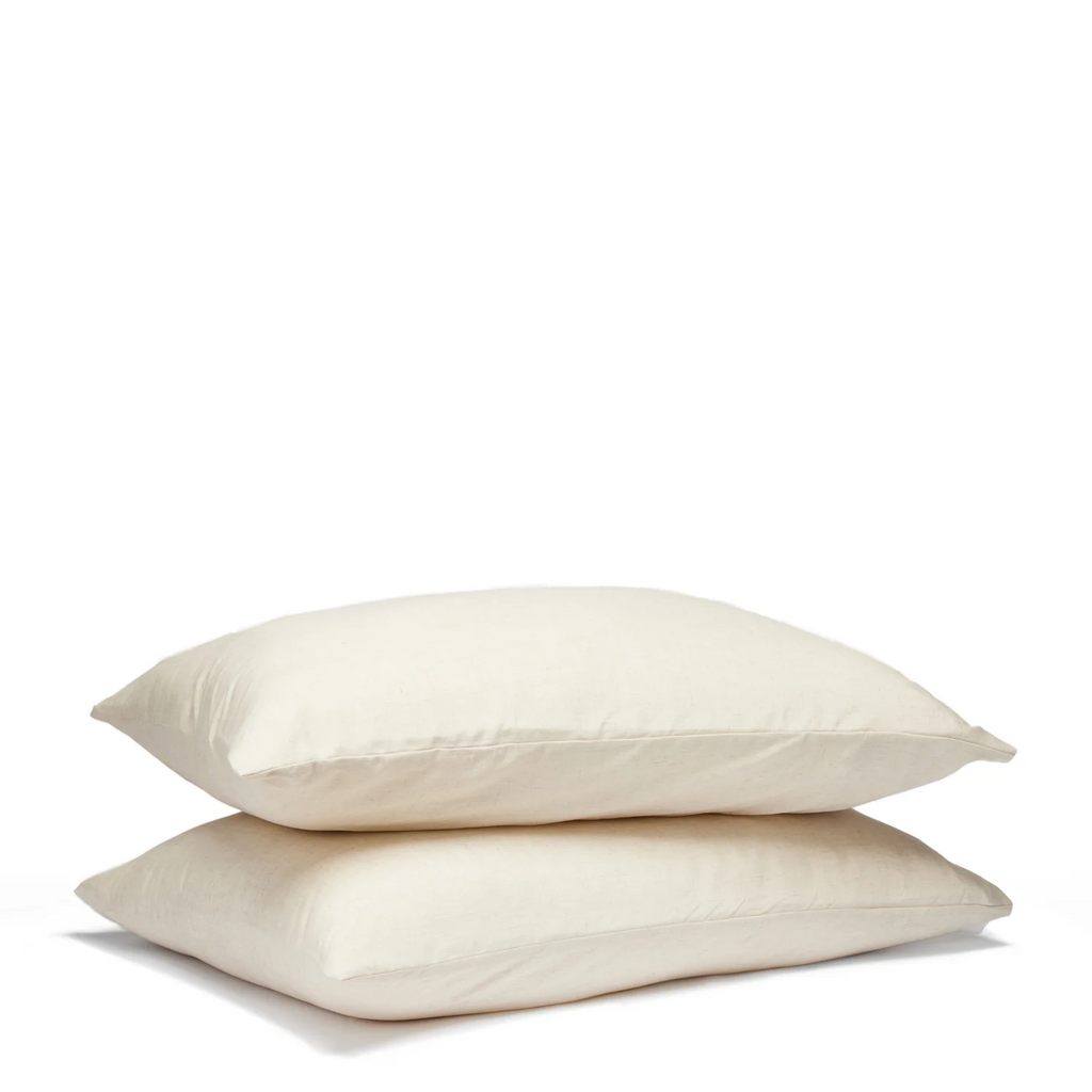 Bamboo Linen Standard Pillowcase Pair - Natural