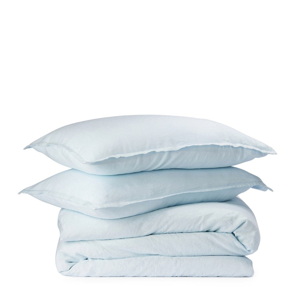 Pure Linen Duvet Cover Set - Powder