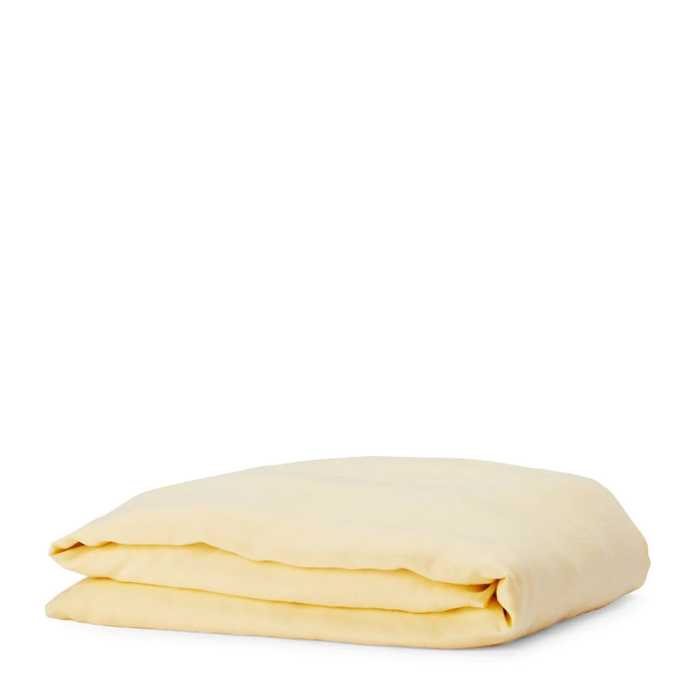 Pure Linen Fitted Sheet - Buttercup