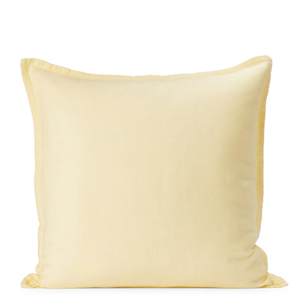 Pure Linen Cushion Cover - Buttercup  CLEARANCE