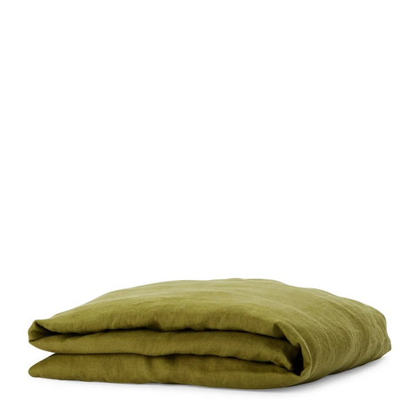 Pure Linen Fitted Sheet - Foliage