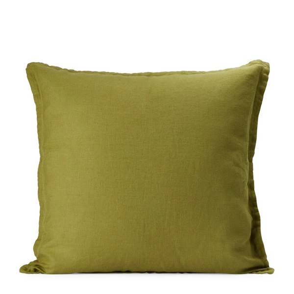 Pure Linen Cushion Cover - Foliage  CLEARANCE