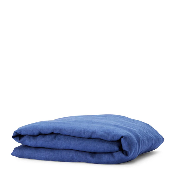 Pure Linen Fitted Sheet - Cadet