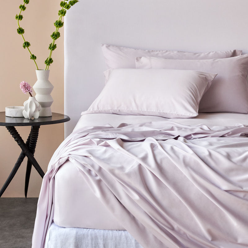 Bamboo Cotton Standard Pillowcase Pair - Lilac
