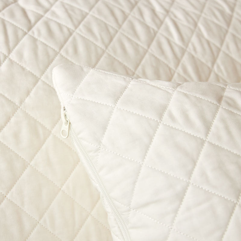 Cotton Quilted Euro Pillow Protector Each