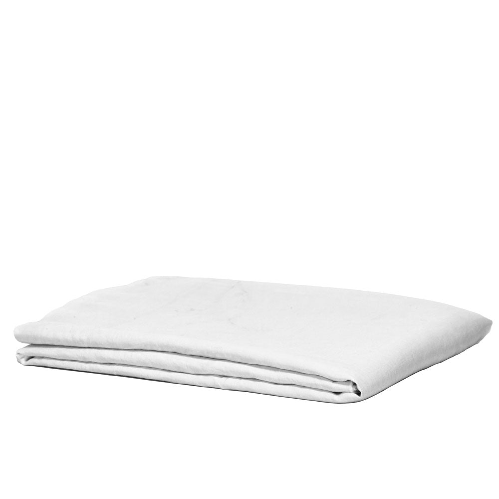 Pure Linen Flat Sheet - White