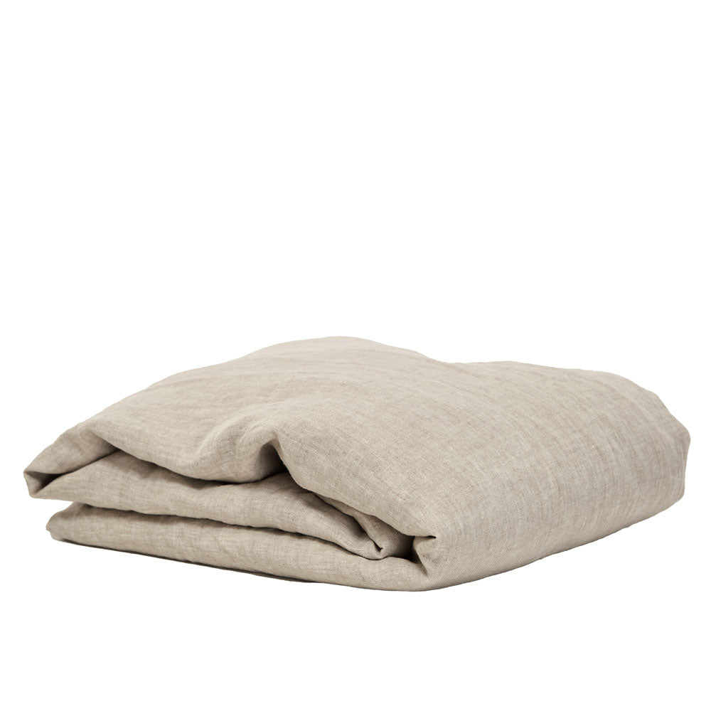 Pure Linen Fitted Sheet - Natural