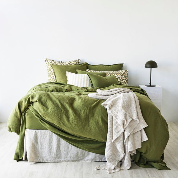 Pure Linen European Pillowcase - Foliage