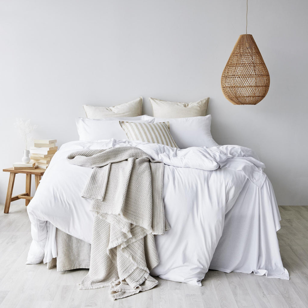 Linen Stripes Cushion Cover - Black  CLEARANCE