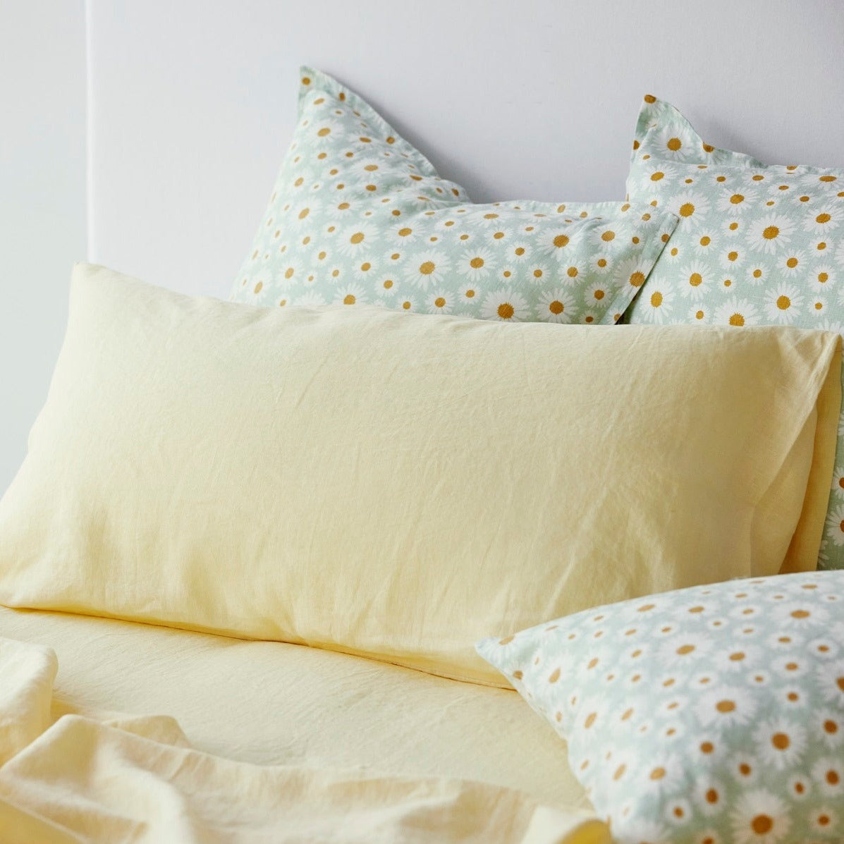 Pure Linen Flat Sheet - Buttercup