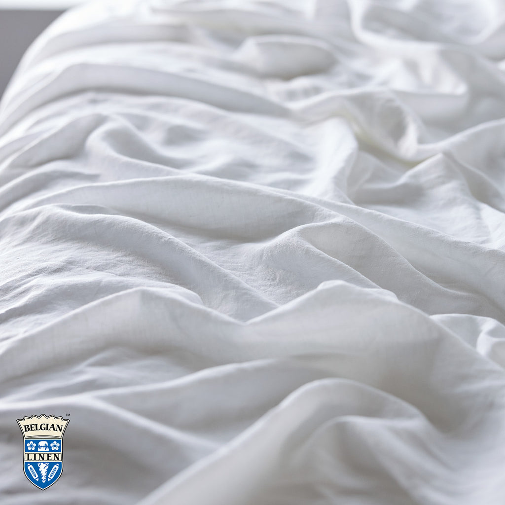 Belgian Linen Duvet Cover - White
