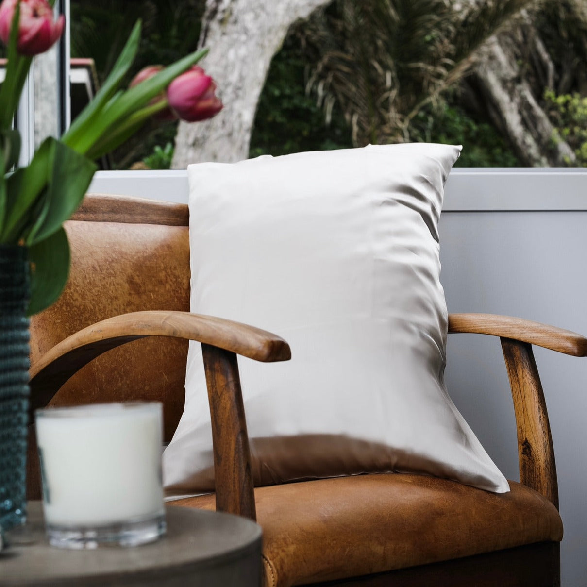 Mulberry Silk Pillowcase Each - Oyster