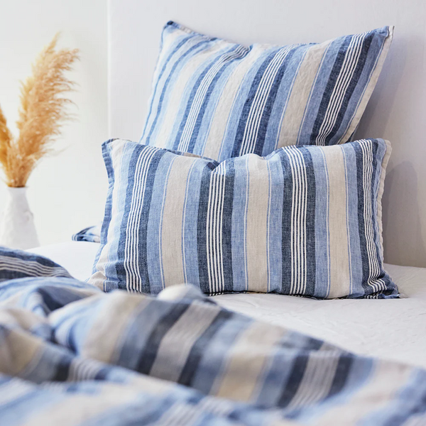 Pure Linen Cushion Cover - Cambridge Stripe CLEARANCE  CLEARANCE