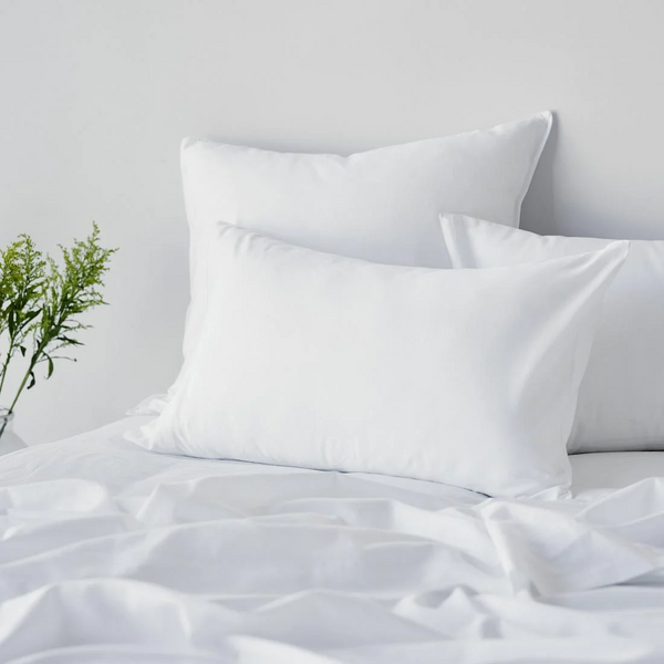 Soft Washed Cotton Pillowcase Pair - White