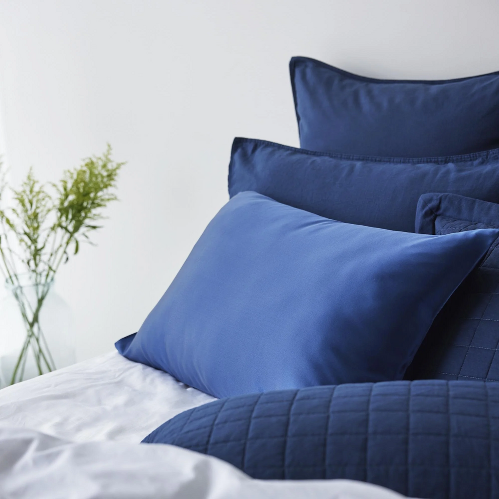 Mulberry Silk Pillowcase Each - Navy