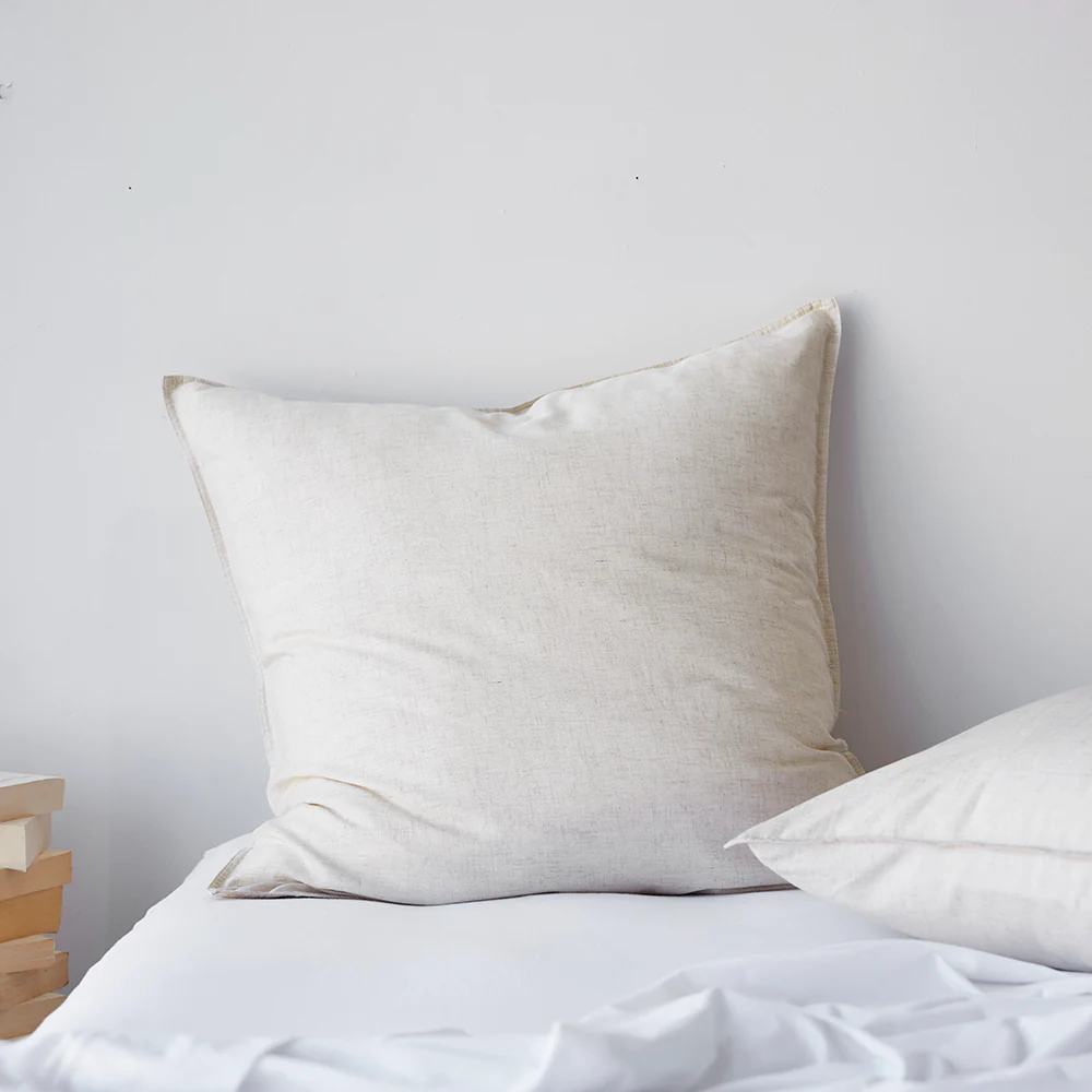Bamboo Linen European Pillowcase Each - Natural