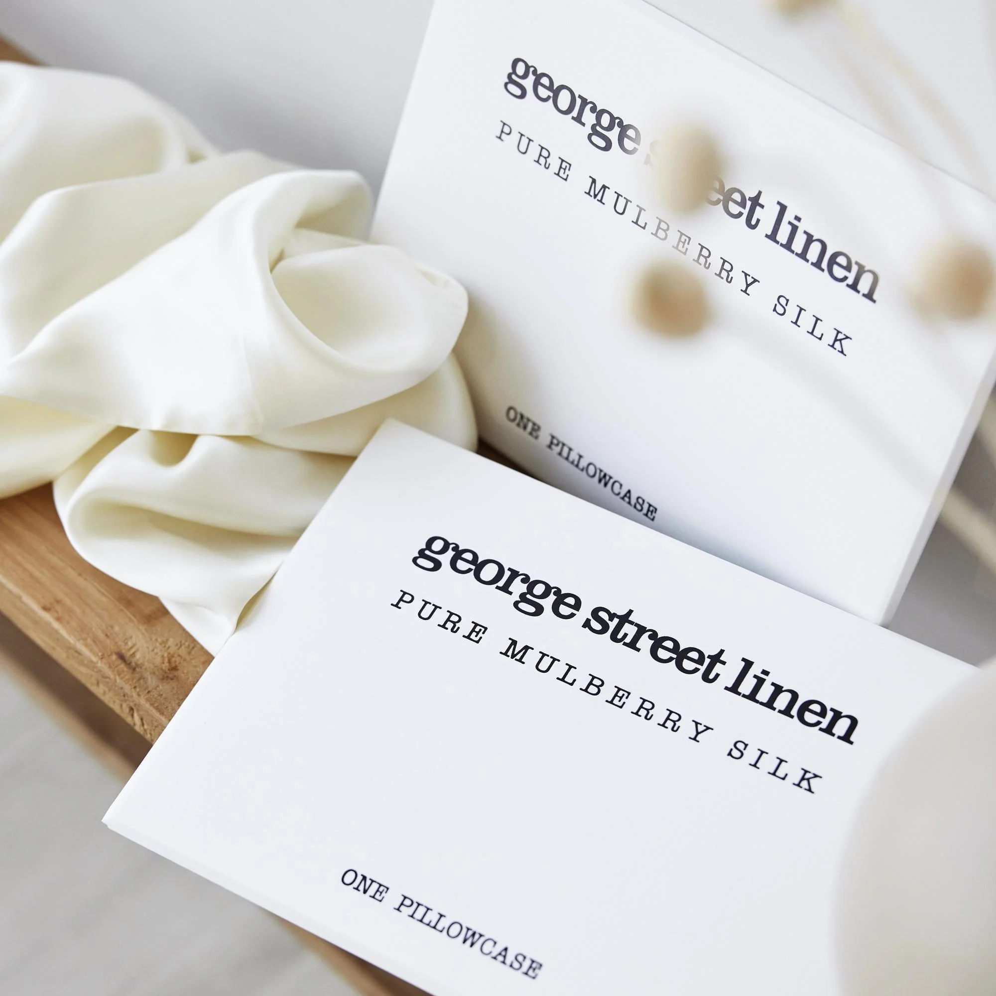 Mulberry Silk Pillowcase Each - Pearl