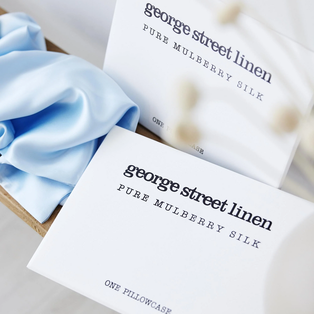 Mulberry Silk Pillowcase - Ice Blue