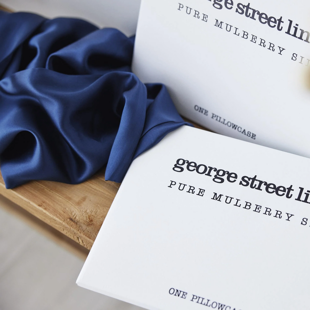 Mulberry Silk Pillowcase Each - Navy