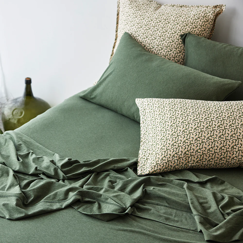 Cotton Jersey Fitted sheet - Avocado