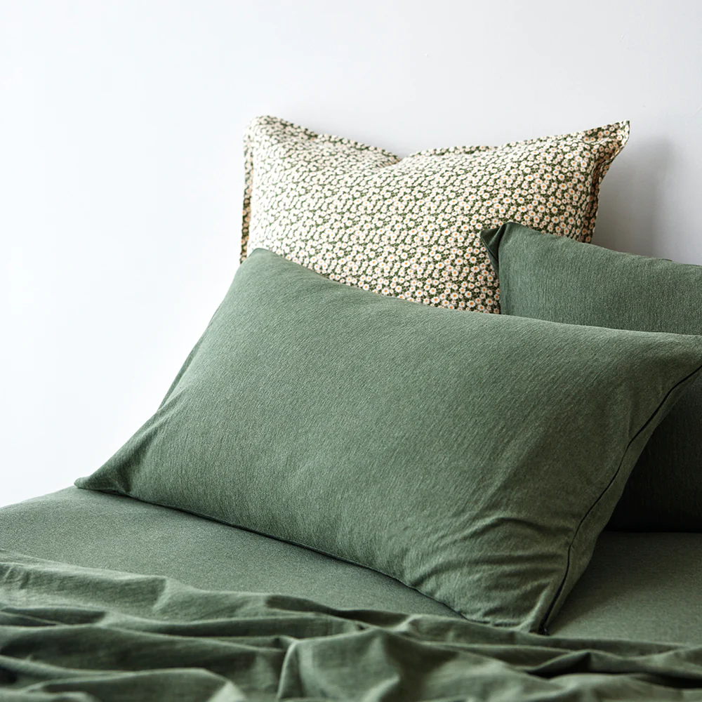 Cotton Jersey Fitted sheet - Avocado