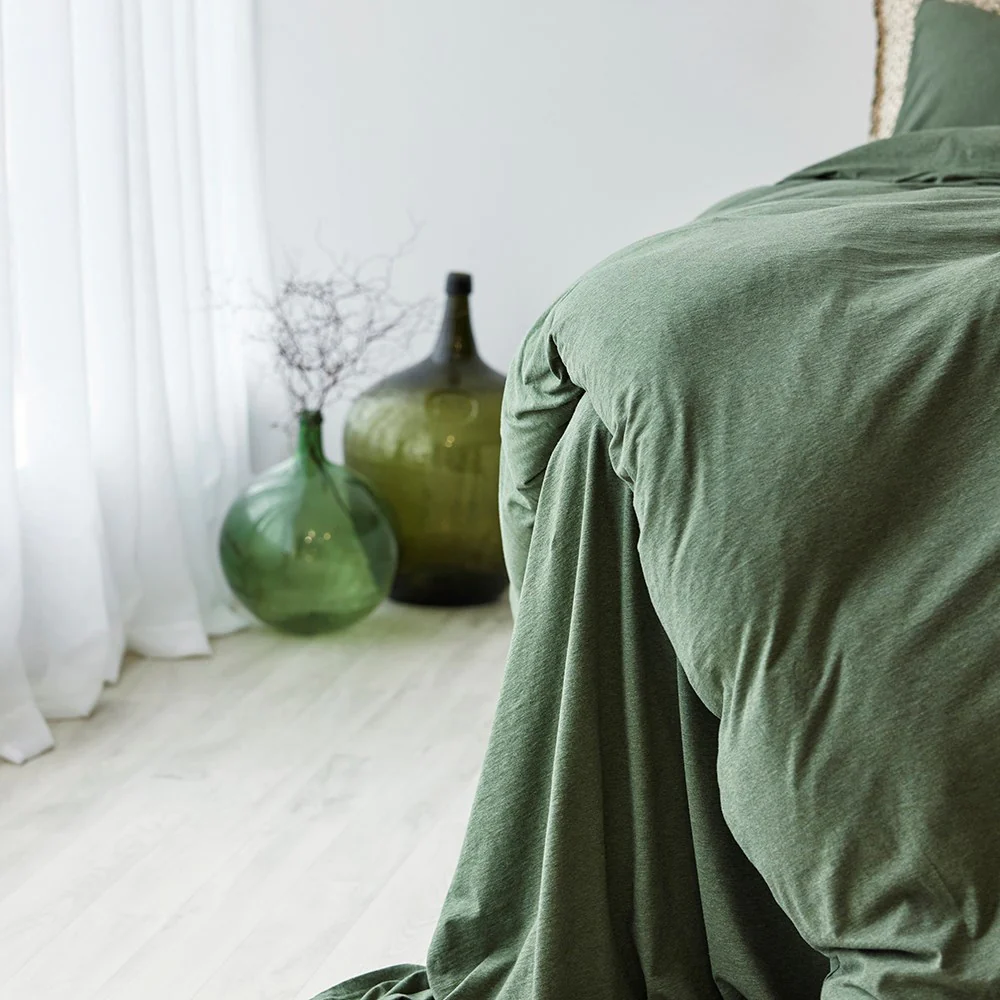 Cotton Jersey Flat sheet - Avocado