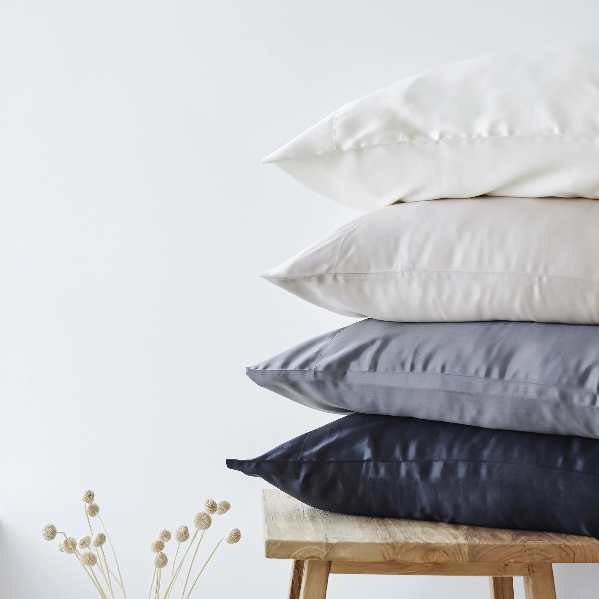 Mulberry Silk Pillowcase Each - Nero