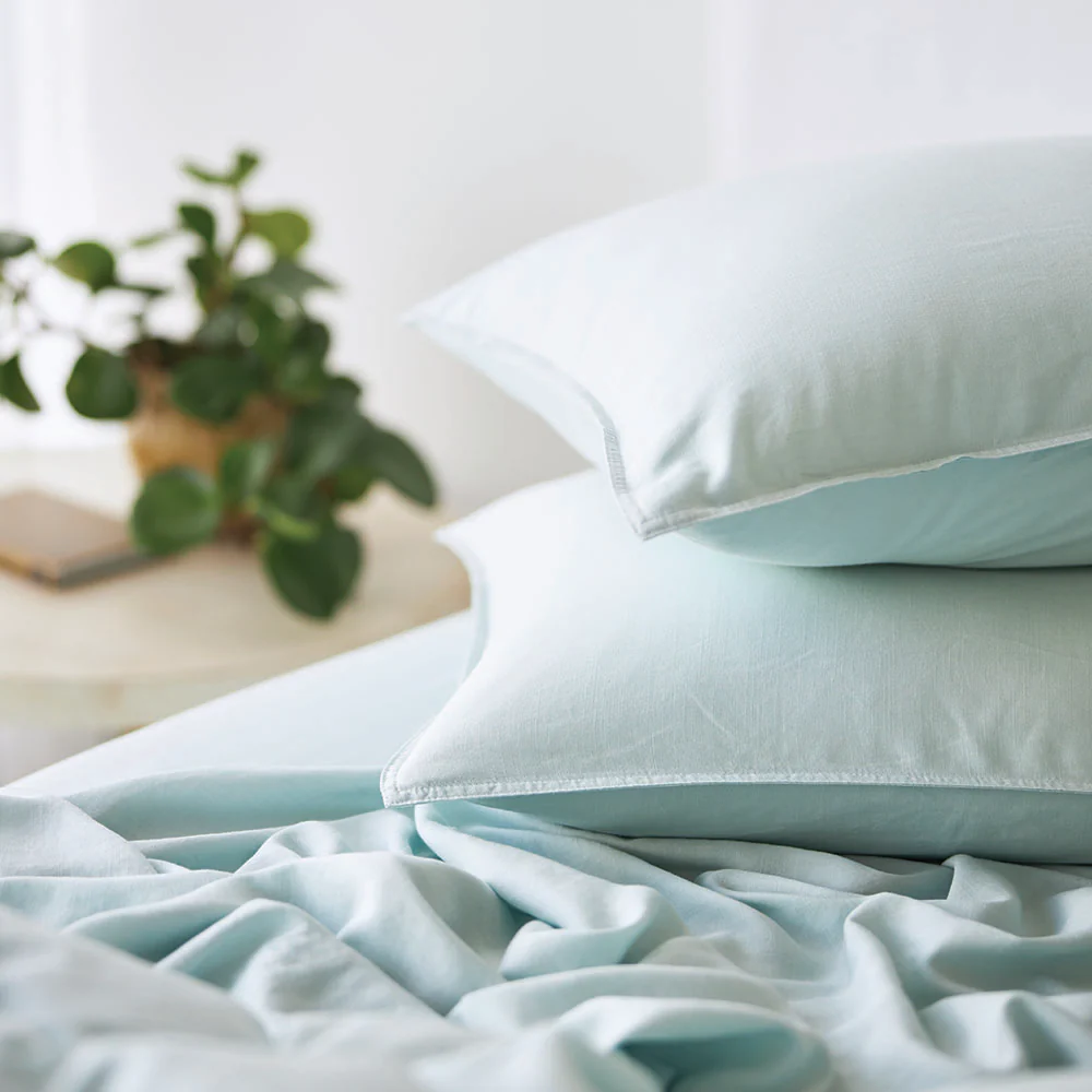 Bamboo Linen Standard Pillowcase Pair - Haze CLEARANCE