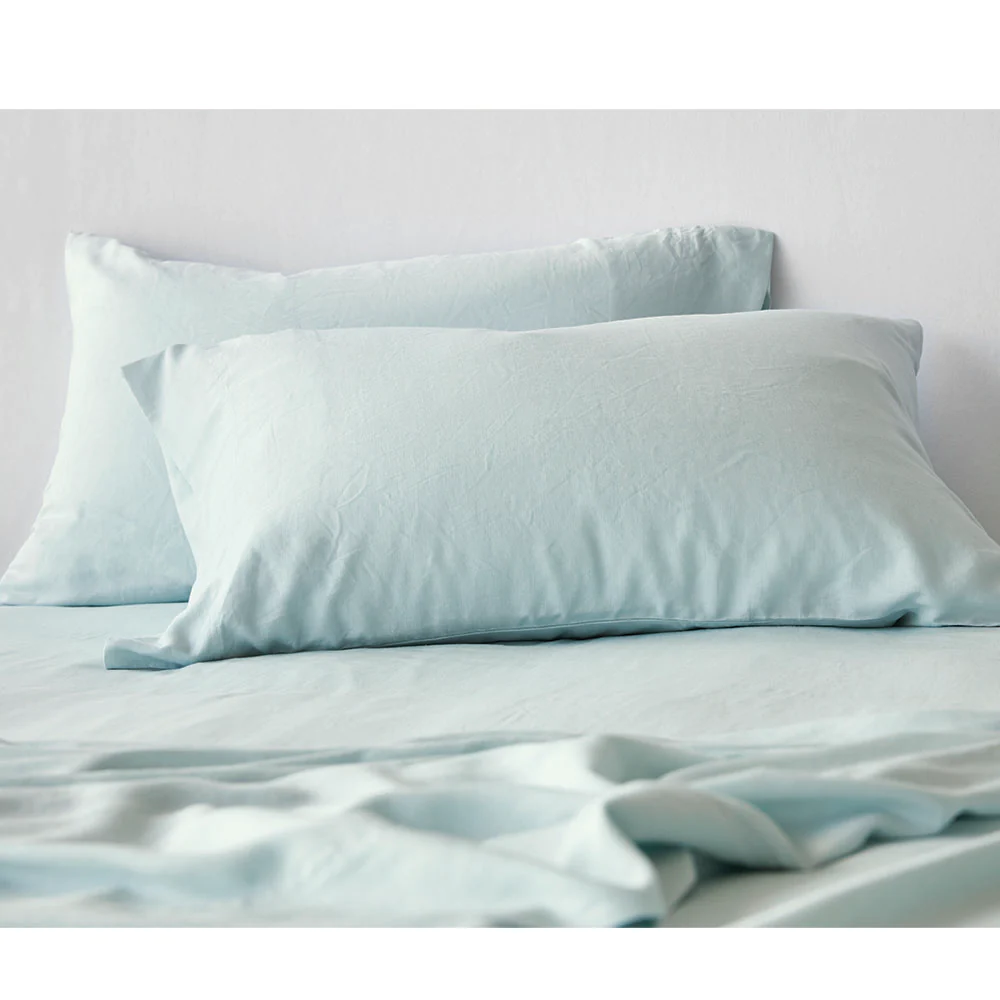 Bamboo Linen Standard Pillowcase Pair - Haze CLEARANCE