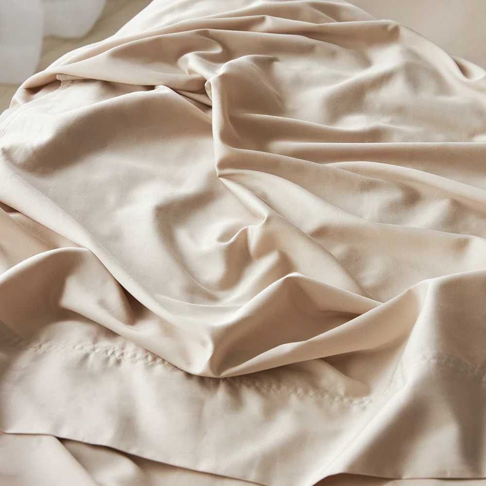 Bamboo Cotton Fitted Sheet - Natural