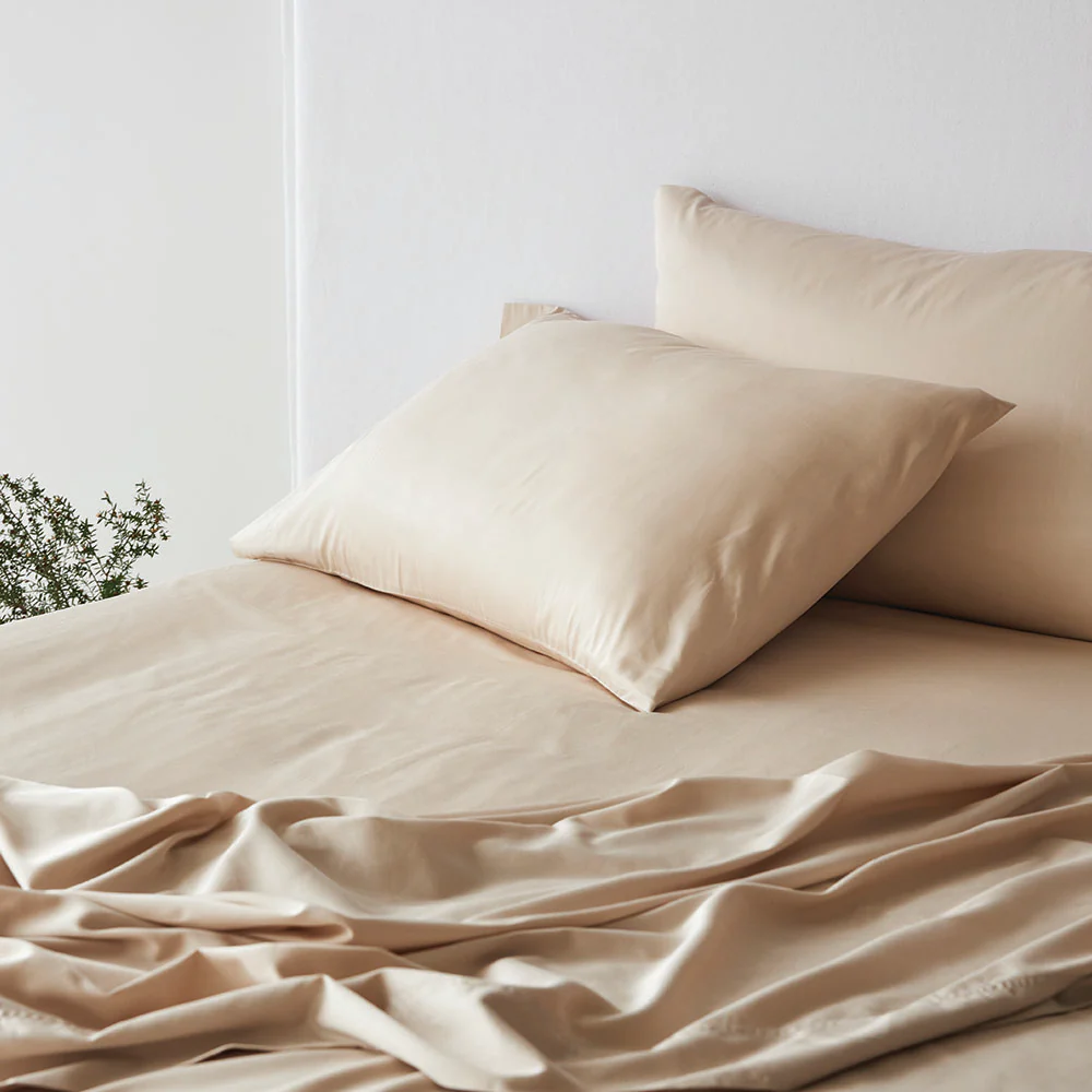 Bamboo Cotton Fitted Sheet - Natural