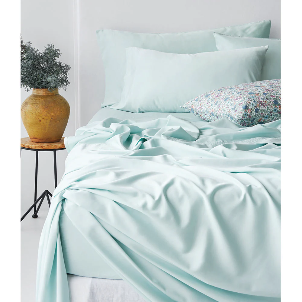 Bamboo Linen Flat Sheet - Haze CLEARANCE