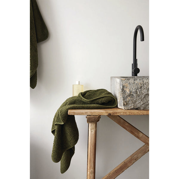 Super Pile Cotton Towel - Olive