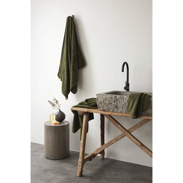 Super Pile Cotton Towel - Olive