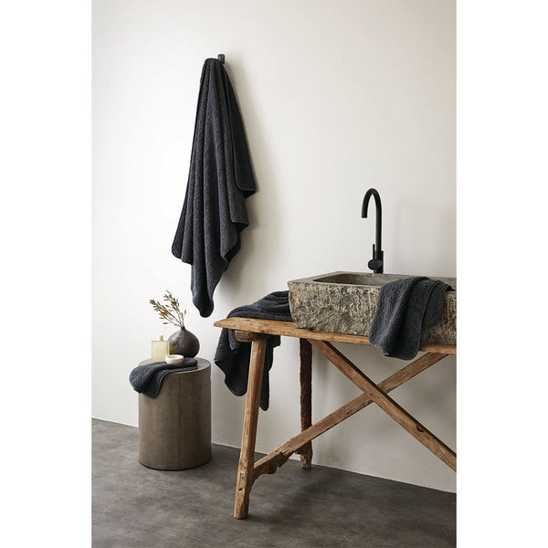 Super Pile Cotton Towel - Coal