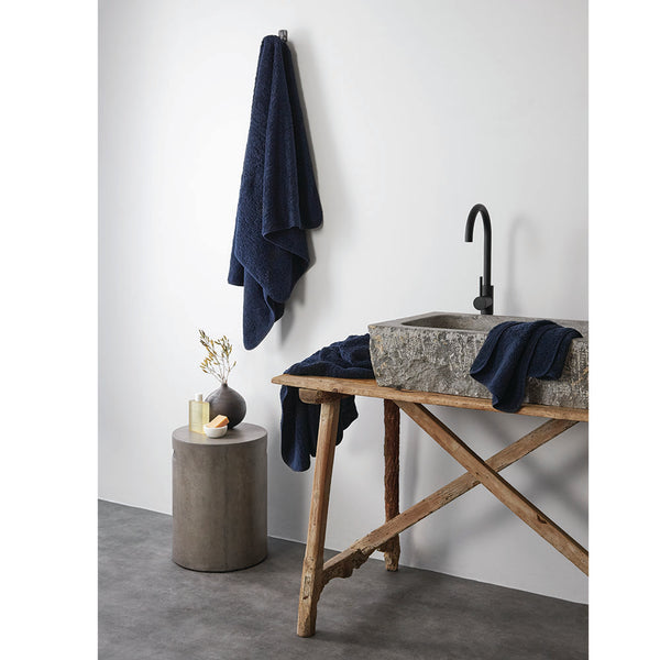 Super Pile Cotton Towel - Indigo  CLEARANCE  CLEARANCE