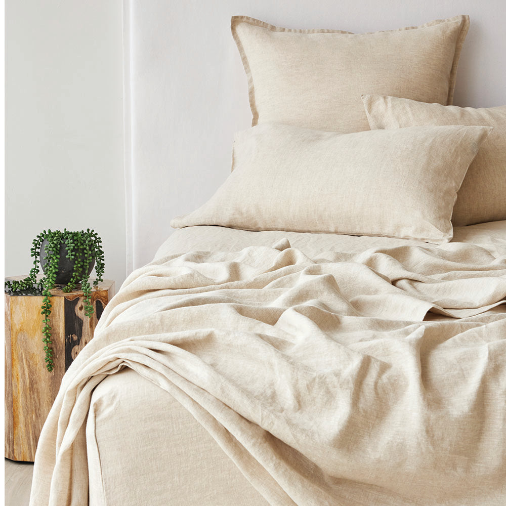 Pure Linen Flat Sheet - Natural