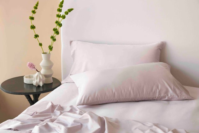 Bamboo Cotton King Pillowcase Pair - Lilac