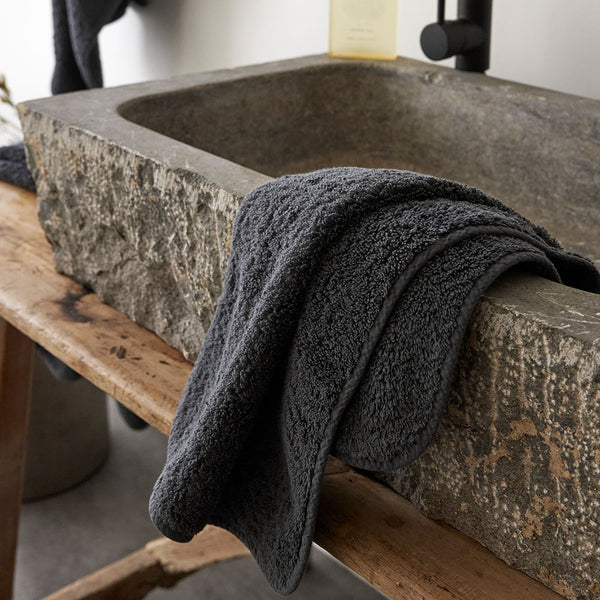 Super Pile Cotton Towel - Coal